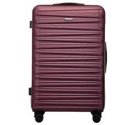 WITTCHEN Skyspeed Line Bagages Grande Valise Coque Rigide ABS Grande Valise à roulettes Trolley Check-in Bagages Serrure combinée Poignée télescopique 4 roulettes Maroon Air France/Easyjet/Ryanair