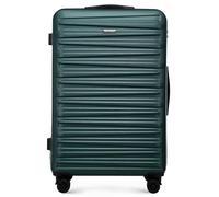 WITTCHEN Skyspeed Line Bagages Grande Valise Valise Rigide ABS Grande Valise à roulettes Trolley Check-in Bagages Serrure combinée Poignée télescopique 4 roulettes Vert Air France/Easyjet/Ryanair