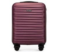 WITTCHEN Skyspeed Line Valise Cabine ABS Coque Rigide Valise de Voyage Valise à roulettes Petite Valise Trolley Serrure à Combinaison Poignée télescopique 4 roulettes Maroon Air France/Easyjet/Ryanair