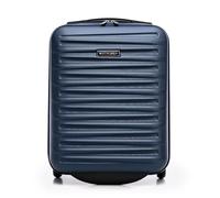 WITTCHEN Skyspeed Line Valise Cabine Free on Board Bagage Cabine Petite Valise Rigide ABS Poignée télescopique 2 roulettes Bleu Marine Air France/Easyjet/Ryanair/Transavia France