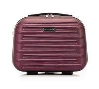 WITTCHEN Skyspeed Line Valise cosmétique Bagages ABS Bagage Rigide Trousse de Toilette Pochette cosmétique Femme Bandoulière Sangle élastique Maroon Air France/Easyjet/Ryanair/Transavia France