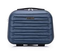 WITTCHEN Skyspeed Line Valise cosmétique Bagages ABS Bagage Rigide Trousse de Toilette Pochette cosmétique Femme Bandoulière Sangle élastique Bleu Marine Air France/Easyjet/Ryanair/Transavia France