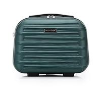 WITTCHEN Skyspeed Line Valise cosmétique Bagages ABS Bagage Rigide Trousse de Toilette Pochette cosmétique Femme Bandoulière Sangle élastique Vert Air France/Easyjet/Ryanair/Transavia France