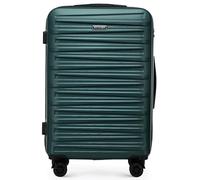 WITTCHEN Skyspeed Line Valise Moyenne Valise à Coque Dure Valise à roulettes ABS Trolley Valise de Voyage Serrure à Combinaison Poignée télescopique 4 roulettes Vert Air France/Easyjet/Ryanair