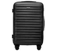 WITTCHEN Skyspeed Line Valise Moyenne Valise Coque Dure ABS Valise à roulettes Trolley Valise de Voyage Serrure combinée Poignée télescopique 4 roulettes Noir Air France/Easyjet/Ryanair