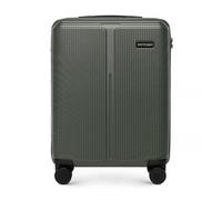 WITTCHEN Stripes Line Valise Cabine 55 × 39 × 20 cm (M) | 36 l, Coque ABS Rigide, 4 roulettes pivotantes 360° | Cadenas à Combinaison, Bagage Cabine pour Air France/easyjet/Ryanair - Couleur: Kaki