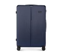WITTCHEN Stripes Line Valise Grande Taille 76,5 × 50 × 29 cm (XL) | 96 l, Coque Rigide ABS, 4 roulettes 360° | Serrure à Code, poignée télescopique, Bagage soute Air France - Couleur: Bleu Marine