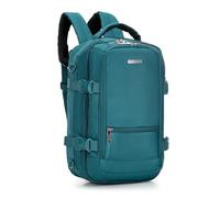 WITTCHEN Urban | Sac à dos cabine | Sac à dos pour ordinateur portable | Sac à dos de voyage 2-en-1 | Poche RFID | Compatible avec Wizz Air, LOT, Ryanair | 40x25x20 cm | Couleur : Turquoise
