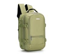 WITTCHEN Urban | Sac à dos cabine | Sac à dos pour ordinateur portable | Sac à dos de voyage 2-en-1 | Poche RFID | Compatible avec Wizz Air, LOT, Ryanair | 40x25x20 cm | Couleur : Vert