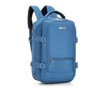 WITTCHEN Urban | Sac à dos cabine | Sac à dos pour ordinateur portable | Sac à dos de voyage 2-en-1 | Poche RFID | Compatible avec Wizz Air, LOT, Ryanair | 40x25x20 cm | Couleur : Bleu