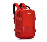WITTCHEN Urban | Sac à dos cabine | Sac à dos pour ordinateur portable | Sac à dos de voyage 2-en-1 | Poche RFID | Compatible avec Wizz Air, LOT, Ryanair | 40x25x20 cm | Couleur : Rouge
