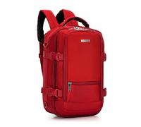 WITTCHEN Urban | Sac à dos cabine | Sac à dos pour ordinateur portable | Sac à dos de voyage 2-en-1 | Poche RFID | Compatible avec Wizz Air, LOT, Ryanair | 40x25x20 cm | Couleur : Bordeaux