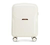 WITTCHEN Valise Cabine Bagages Cabine Valise de Voyage Bagage à Main en Polycarbonate avec 4 roulettes Pivotantes Serrure à Combinaison Poignée Télescopique Lady 2 Line Taille M Crème