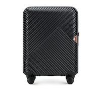 WITTCHEN Valise Cabine Bagages Cabine Valise de Voyage Bagage à Main en Polycarbonate avec 4 roulettes Pivotantes Serrure à Combinaison Poignée Télescopique GL Style Line Taille M Noir