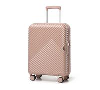 WITTCHEN Valise Cabine Bagages Cabine Valise de Voyage Bagage à Main en Polycarbonate avec 4 roulettes Pivotantes Serrure à Combinaison Poignée Télescopique GL Style Line Taille M Rose poudré