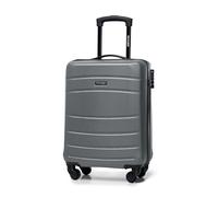 WITTCHEN Valise Cabine Bagages Cabine Valise de Voyage Bagage à Main Valise Rigide en ABS avec 4 roulettes Pivotantes Serrure à Combinaison Poignée Télescopique Globe Line Taille M Gris