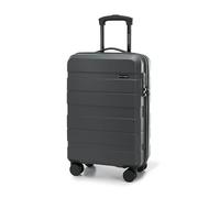 WITTCHEN Valise Cabine Bagages Cabine Valise de Voyage Bagage à Main Valise Rigide en ABS avec 4 roulettes Pivotantes Serrure à Combinaison Poignée Télescopique COMODO Line Taille M Gris foncé