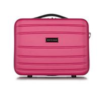 WITTCHEN Valise cosmétique Valise de Voyage en ABS Bagages Trousse de Toilette en ABS Sac cosmétique Femme Homme Étui de Voyage Globe Line Rose