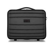 WITTCHEN Valise cosmétique Valise de Voyage en ABS Bagages Trousse de Toilette en ABS Sac cosmétique Femme Homme Étui de Voyage Globe Line Noir