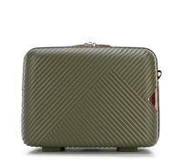 WITTCHEN Valise cosmétique Valise de Voyage en Polycarbonate Bagages Trousse de Toilette en Polycarbonate Sac cosmétique Femme Homme Étui de Voyage GL Style LineVert Olive