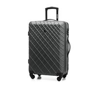 WITTCHEN Valise de Voyage Bagage à Main Valise Cabine Valise Rigide en ABS avec 4 roulettes pivotantes Serrure à Combinaison Poignée télescopique Classic Line Taille M Noir