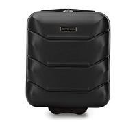 WITTCHEN Valise de Voyage Bagage à Main Valise Cabine Valise Rigide en ABS avec 4 roulettes Serrure à Combinaison Poignée télescopique Travel Line Taille S Noir