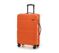 WITTCHEN Valise de Voyage Valise Moyenne Valise à roulettes ABS Trolley avec 4 roulettes Spinner Serrure à Combinaison Poignée télescopique COMODO Line Taille L Orange