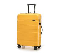 WITTCHEN Valise de Voyage Valise Moyenne Valise à roulettes ABS Trolley avec 4 roulettes Spinner Serrure à Combinaison Poignée télescopique COMODO Line Taille L Jaune