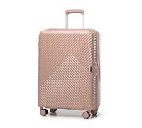 WITTCHEN Valise de Voyage Valise Moyenne Valise à roulettes Polycarbonate Trolley avec 4 roulettes Spinner Serrure à Combinaison Poignée télescopique GL Style Line Taille L Rose poudré