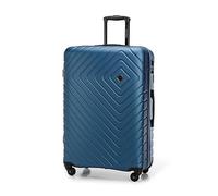 WITTCHEN Valise Grande Taille Valise de Voyage Valise à roulettes Coque Rigide en ABS avec 4 roulettes Spinner Serrure à Combinaison Poignée télescopique Cube Line Taille XL Bleu foncé