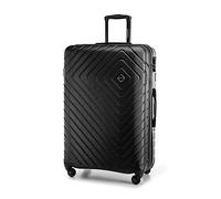 WITTCHEN Valise Grande Taille Valise de Voyage Valise à roulettes Coque Rigide en ABS avec 4 roulettes Spinner Serrure à Combinaison Poignée télescopique Cube Line Taille XL Noir