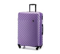 WITTCHEN Valise Grande Taille Valise de Voyage Valise à roulettes Coque Rigide en ABS avec 4 roulettes Spinner Serrure à Combinaison Poignée télescopique Cube Line Taille XL Violet