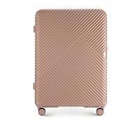 WITTCHEN Valise Grande Taille Valise de Voyage Valise à roulettes en Polycarbonate avec 4 roulettes Spinner Serrure à Combinaison Poignée télescopique Style Line Taille XL Rose poudré