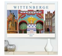 Wittenberge an der Elbe (hochwertiger Premium Wandkalender 2026 DIN A2 quer), Kunstdruck in Hochglanz: Einstige Stadt der Nähmaschinen am Elberadweg