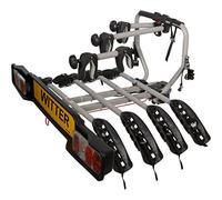 Witter ZX204 Porte-vélo pour 4 vélos monté sur Barre d'attelage | Charge maximale 60 kg | Plaque Lumineuse pour Prise 13 Broches