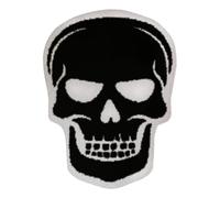 WITTIZA Tapis de bain en forme de tête de mort - Décoration gothique - Motif crânes d'Halloween - Décoration d'intérieur gothique pour chambre à coucher, cuisine, salle de bain - Cadeau effrayant