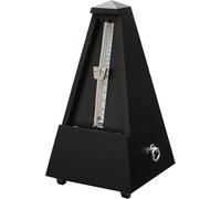 Wittner Metronome Taktell Forme Pyramide Système Maelzel Série 800 - Boîtier en bois massif - Sans cloche - Noir mat - Mécanique à remonter - Pas de piles nécessaires - Fabriqué en Allemagne