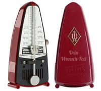 Wittner 834 Métronome mécanique Taktell Piccolo rouge avec gravure personnalisée