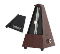 Wittner 845111 Métronome mécanique en acajou avec chiffon microfibre Keepdrum