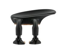 Wittner mentonnière, mentonnière latérale violon 1/8-1/16, plastique haute technologie, anatomiquement formé, testé contre les allergies, sans tournevis, noir, Fabriqué en Allemagne, 250251