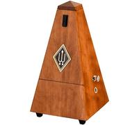 Wittner Métronome Taktell forme pyramidale Système Maelzel Série 810 - Boîtier en bois massif - Avec cloche - Couleur cerisier mat 811MK - Mécanique à remonter, Made in Germany
