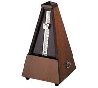 Wittner Métronome Taktell forme pyramidale Système Maelzel Série 810 - Boîtier en bois massif - Avec cloche - Noyer véritable mat 814M - Mécanique à remonter, Made in Germany