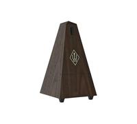 Wittner Métronome Taktell Forme pyramidale Système Maelzel Série 845 - Sans cloche - Grain de bois de noyer - Mécanique à remonter - Pas de piles nécessaires - Fabriqué en Allemagne