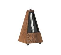 Wittner Metronome Taktell Forme Pyramide Système Maelzel Série 800 - Boîtier en bois massif - Sans cloche - Chêne brun mat - Mécanique à remonter - Pas de piles nécessaires - Fabriqué en Allemagne