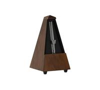 Wittner Metronome Taktell Forme Pyramide Système Maelzel Série 800 - Boîtier en bois massif - Sans cloche - Noyer mat - Mécanique à remonter - Pas de piles nécessaires - Fabriqué en Allemagne