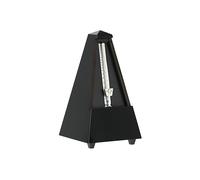 Wittner Metronome Taktell Forme Pyramide Système Maelzel Série 800 - Boîtier en bois massif - Sans cloche - Noir brillant - Mécanique à remonter - Pas de piles nécessaires - Fabriqué en Allemagne