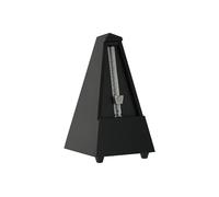 Wittner Metronome Taktell Forme Pyramide Système Maelzel Série 800 - Boîtier en bois massif - Sans cloche - Noir mat - Mécanique à remonter - Pas de piles nécessaires - Fabriqué en Allemagne
