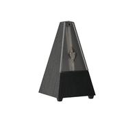 Wittner Metronome Taktell Forme Pyramide Système Maelzel Série 800K - Sans cloche - Avec couvercle en plexiglas - Noir - Mécanique à remonter - Pas de piles nécessaires - Fabriqué en Allemagne