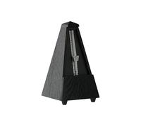 Wittner Metronome Taktell Forme Pyramide Système Maelzel Série 810 - Boîtier en bois massif - Avec cloche - Chêne noir mat - Mécanique à remonter - Pas de piles nécessaires - Fabriqué en Allemagne