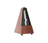 Wittner Metronome Taktell Forme Pyramide Système Maelzel Série 810 - Boîtier en bois massif - Avec cloche - Acajou brun mat - Mécanique à remonter - Pas de piles nécessaires - Fabriqué en Allemagne